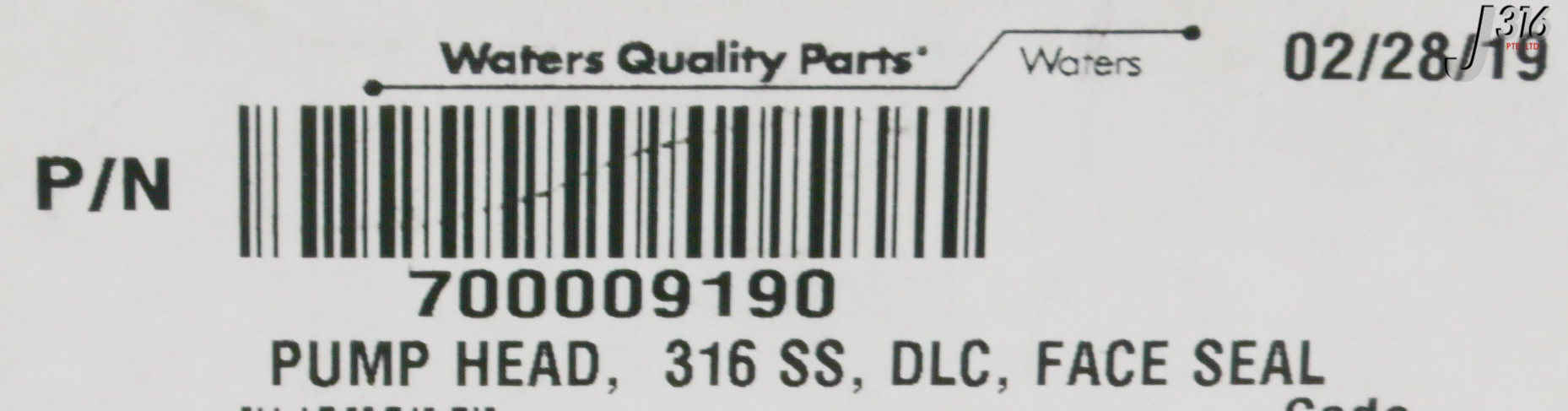 シール 30607 WATERS PUMP HEAD, SS, DLC, FACE SEAL, 405015367 700009190 | eBay